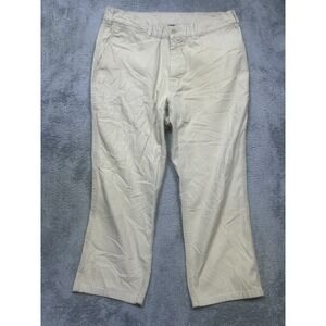 Patagonia Pants Mens 35x26 SHORT Beige Organic Cotton Straight Leg Outdoor Chino